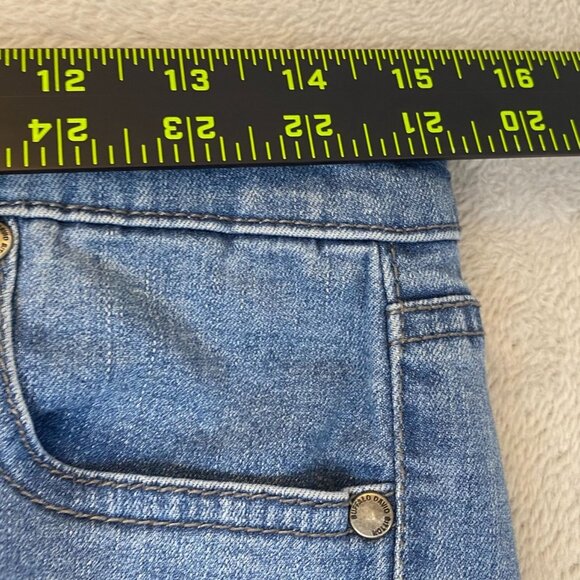 Buffalo Womens Jeans 10/30 Blue Denim Mid-Rise Stretch Straight Ankle Grazer - Picture 6 of 13